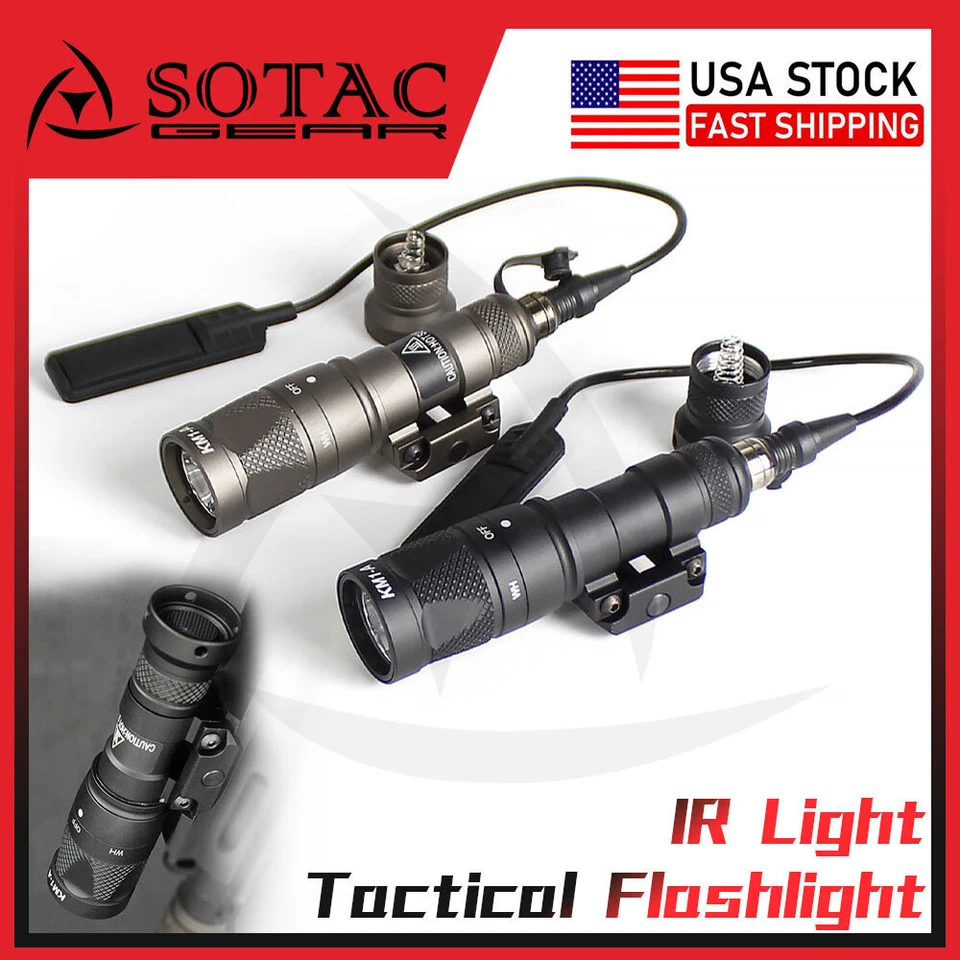 SOTAC GEAR For M300V IR Light White LED Light &IR Infrared Output Remote Pressure Switch US