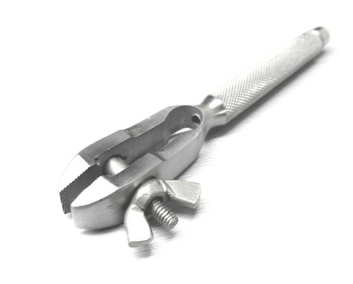 Hand Vise Clamp Hand Held Tool Universal Work Holder Narrow Jaws Hollow Handle - Picture 4 of 8