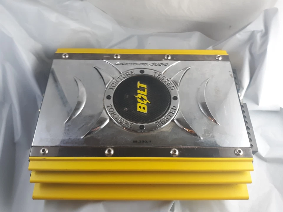 Amplificador Coche Vintage Old School Lightning Audio Bolt PIEZAS o REPARACIÓN Foto 2 de 4