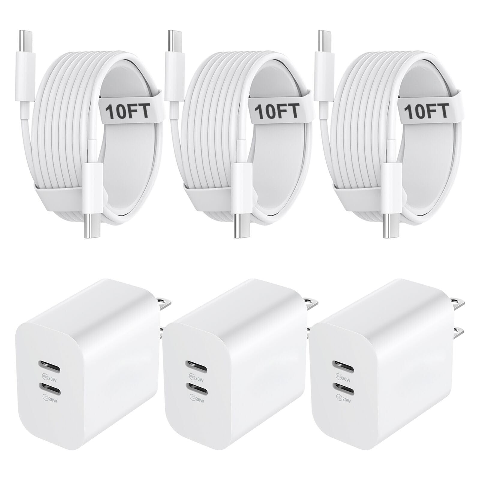 20W USB C Fast Charger for iPhone 16 15 Pro Max – PD Compatible