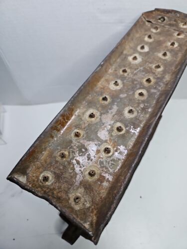 Antike 19. Jh. Pennsylvania Dutch Primitive 24 Kerzenform Zinn Metall - Bild 10 von 14