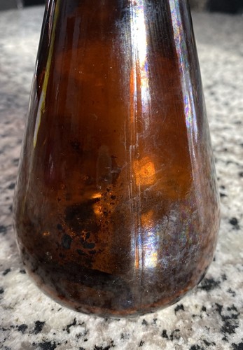 Vintage 1960s Crisco Oil Bottle Amber - Picture 7 of 9
