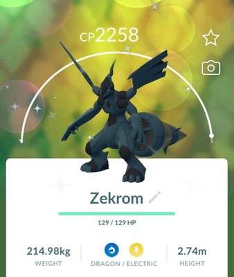 Pokemon Go Mini Acc Ptc Shiny Zekrom Ebay