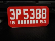 ROY ROGERS NELLE BELLE PEDAL CAR LICENSE PLATE NEW