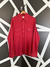 VTG 70 s Atkinson Long Sleeve Button Down Men s Sz-L Retro Disco Rockabilly