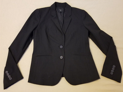 Womens Ann Taylor Jacket Blazer 2P Petite Black