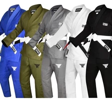 FISTRAGE Jiu Jitsu Gi Patch BJJ Brazilian Suite for Adult MMA Uniform with Belt