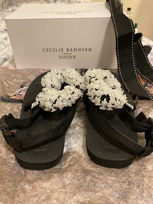CECILIE BAHNSEN + Suicoke Kat embellished canvas sandals | eBay