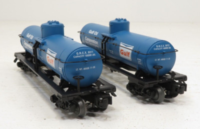 Lionel 6-26981 Tank Car Two Pack Die Cast Gulf LN 