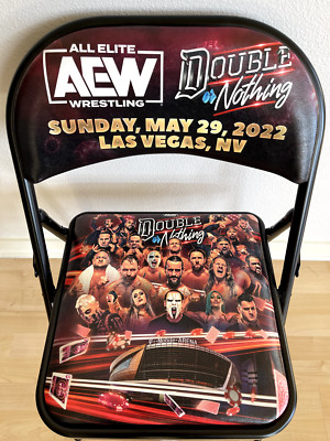 AEW Double Or Nothing 2022 Event Chair Las Vegas T-Mobile Arena CM Punk Sting