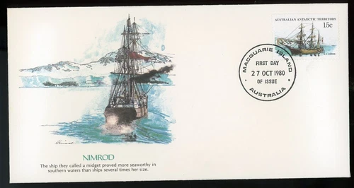 AUSTRALIAN ANTARTIC TERRITORY 1981 FIRST DAY COVER, SHIPS, NIMROD  !! N46