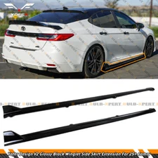 For 25-26 Toyota Camry Yofer Design V2 Gloss Black Winglet Side Skirt Extension