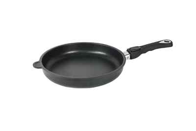AMT Bratpfanne Schmorpfanne Induktion mit abnehmbarer Stiel Ø 28 x 5 cm Schwarz