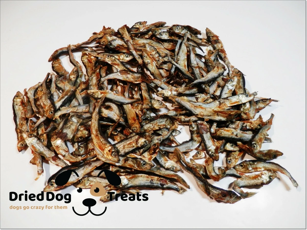 DriedDogTreats 100g Dried WHOLE Sprats Fish NATURAL Fresh Sea Food BARF puppy