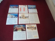 Seven P & O Ferries / Cruise ship vintage magazine advertisements