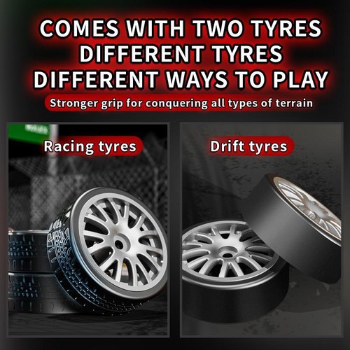 4wd Drift Rc Truck, 4x4 Rennwagen mit Fernbedienung, Geschenk für Kinder & Erwachsene - Bild 3 von 38
