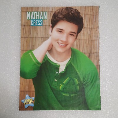 Nathan Kress headshot young teen boy poster pinup clipping 8x10 2000s
