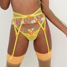 NWT For Love and Lemons Mirabelle Garter Belt Small