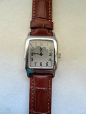 Vintage NOS DUNHILL Men's Rectangular Steel Wristwatch Mechanical 28mm x 39mm