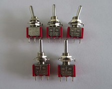 5pcs Guitar Mini Toggle Switch SPDT 3 Pin 3 Way ON/OFF/ON Switches