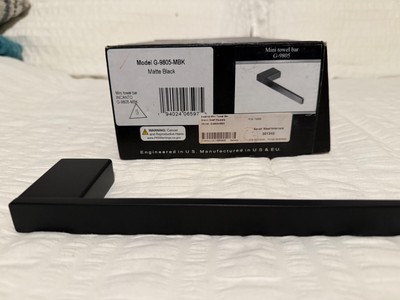 Graff G-9805-MBK Mini Towel Bar Incanto Matte BlackNew in Box!
