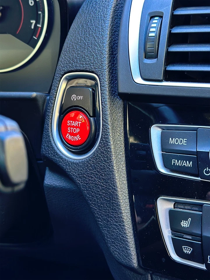 Repuesto botón parada arranque motor BMW (plateado) para chasis F X3 2 3 4 5 X5 X4 Foto 3 de 4