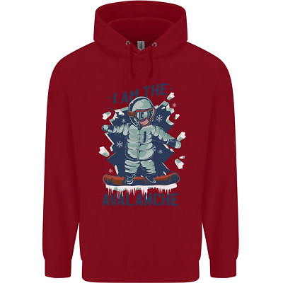 I Am the Avalanche lustiger Snowboarden Kinder Kids Hoodie