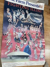 Illinois Illini Basketball State Farm Presents Illini Greats Poster  36