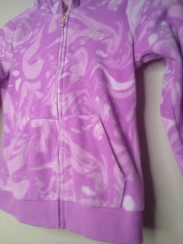 Juicy Couture Jacket Girls 7 Fleece Full Zip Pocket Pink - Picture 14 of 16
