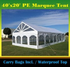 40x20 PE Marquee - Heavy Duty Large Party Wed...