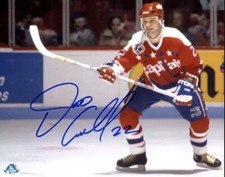 DINO CICCARELLI SIGNED 8X10 AUTOGRAPH WASHINGTON CAPITALS FREE SHIPPING!!