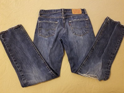 Levis 504 Mens Jeans 29x32 Regular Straight Tapered Slouch Slim Denim Pants