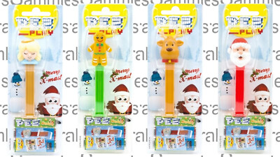 PEZ |    X-Mas Christmas Angel, Gingerbread Man, Reindeer, Santa | 2020 | MOC