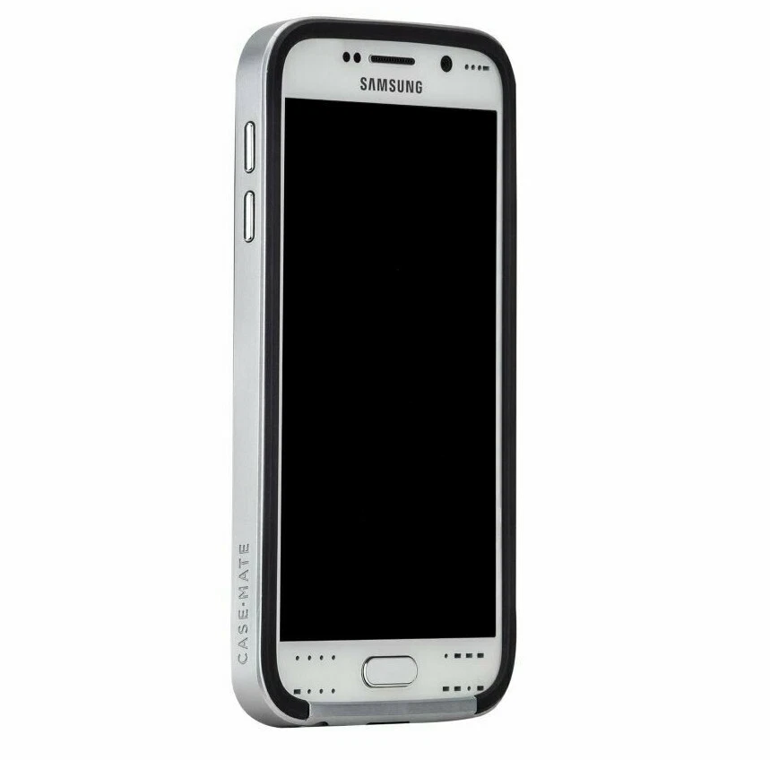 CaseMate Samsung Galaxy S6 Slim Tough Case Cover Black/Silver | CM032337 - Image 4 of 4