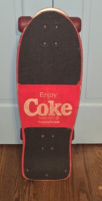Vintage 1980s Coca-Cola Coke Max Headroom Variflex Skateboard
