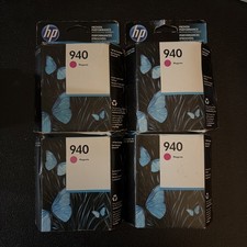 New Genuine HP 940 magenta lot of 4 ink