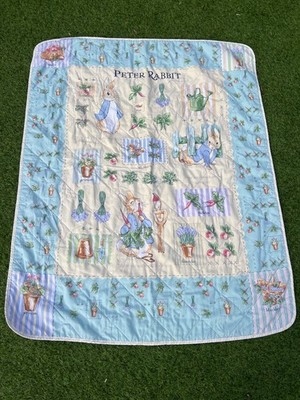 Mothercare Vintage Peter Rabbit sehr leichte Steppdecke Steppdecke UK 90er
