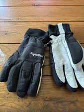 REFRIGIWEAR 0243RBLKLAR Nylon/Goatskin Winter Gloves  Large & New