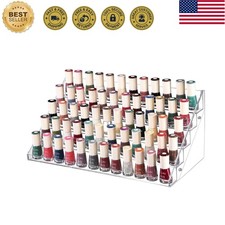 Nail Polish Holder Organizer Clear Acrylic Nail Polish Tray Fingernail Polish...