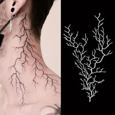 1 Sheet Hand Back Lightning Waterproof and Long-lasting Temporary Tattoo