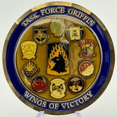 #ad Task Force Griffin Challenge Coin OEF VI Afghanistan Command Wings Victory $109.99