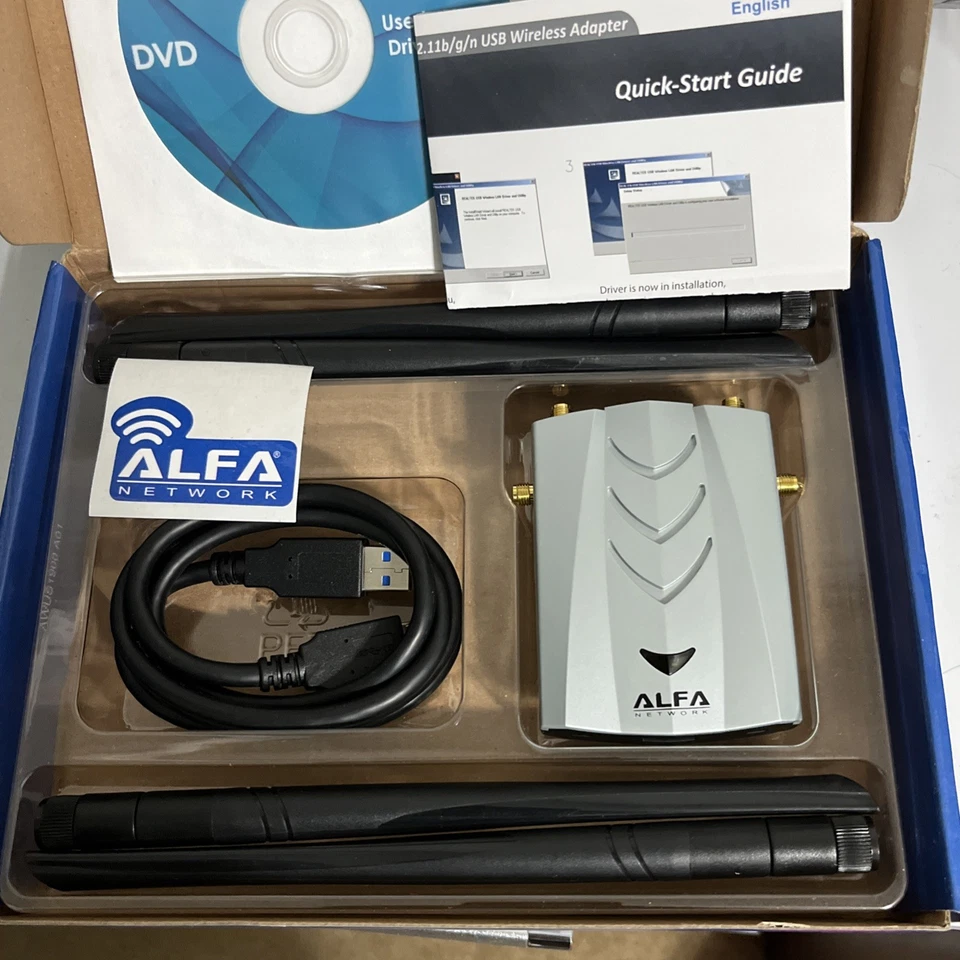 Alfa AWUS1900 802.11ac 1900 Mbps Dual band 2.4/5 Ghz Wi-Fi USB Adapter AC1900 - Image 3 of 4