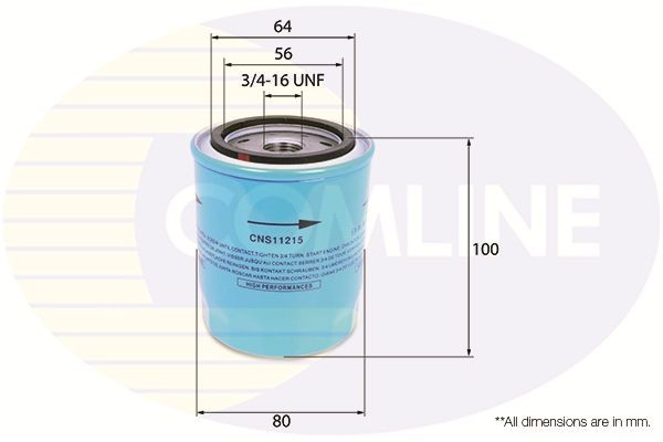 Oil Filter Fits Ford Maverick Infiniti J30 Isuzu Nissan Subaru COMLINE CNS11215