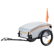 Bike Cargo Trailer Bicycle Carrier Storage Cart 100 lbs Load Carbon Steel