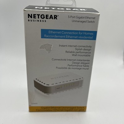 NETGEAR 5-Port Gigabit Ethernet Unmanaged Switch GS605