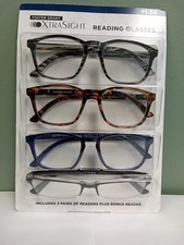 XtraSight by Foster Grant Reading Glasses VRM2009 PH  Pete 4 Pack 