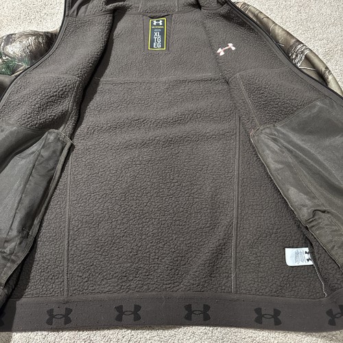 Under Armour Ayton Coldgear Storm Hooded Camo Jacket Realtree Xtra XL - Picture 3 of 6