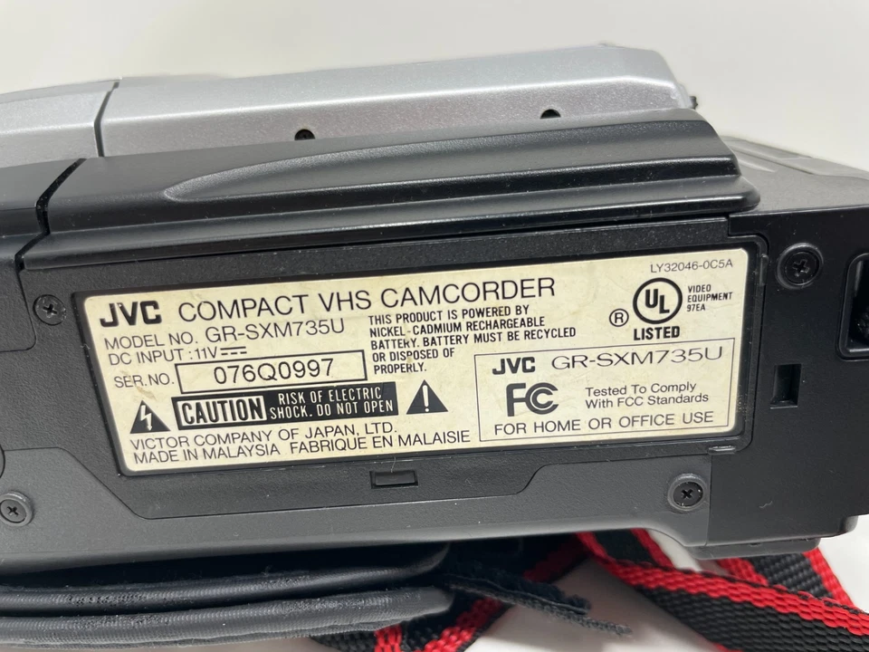 JVC GR-SXM735U Compact VHS Camcorder Super VHS-C – Tested Works with AC Adapter - Image 4 of 4