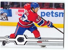 Jordan Weal 2019 Montreal Canadiens Card