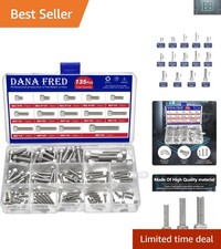 Comprehensive Hex Socket Head Cap Screws Set 135 Pcs, M2.5-M8, Stainless Steel 